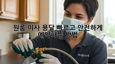 원룸 이사 용달, 빠르고 안전하게 예약하는 방법